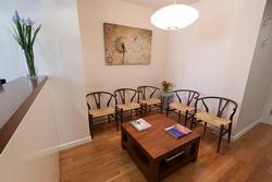 The Waiting area at our office at 1 Rockefeller Plaza